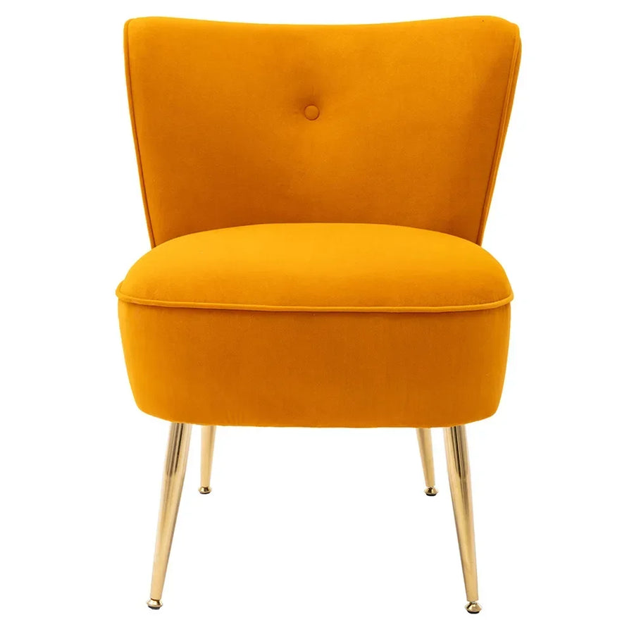 Upholstered Side Chair - Fabric Accent Seating for Bedroom or Lounge