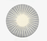 Modern Round Plush Area Rug - Soft Non-Slip Bedroom Carpet