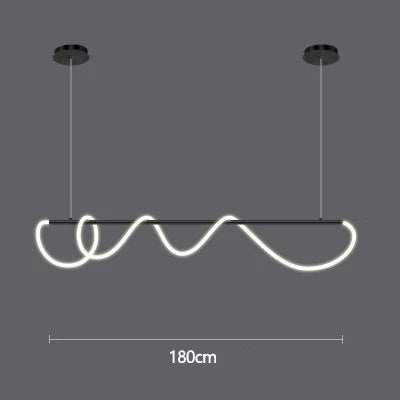 Designer Long Hose Chandelier - Post-Modern Pendant Lamp