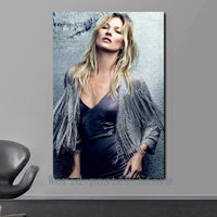 Scandinavian Kate Moss Canvas Poster - Fashion Inspired Wall Art