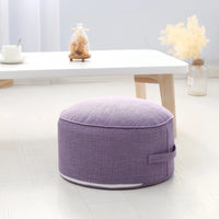 Tea Ceremony Floor Pouf - Cotton Linen Tatami Meditation Cushion