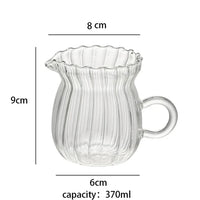 High Borosilicate Glass Tea Pitcher - Heat-Resistant Coffee and Espresso Server