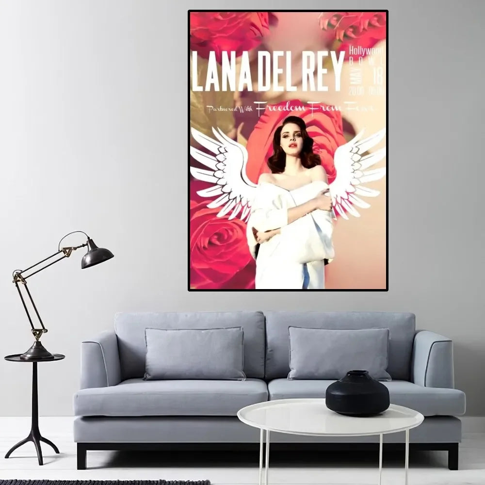 Lana Del Rey Aesthetic Canvas Poster - HD Music Inspired Wall Art