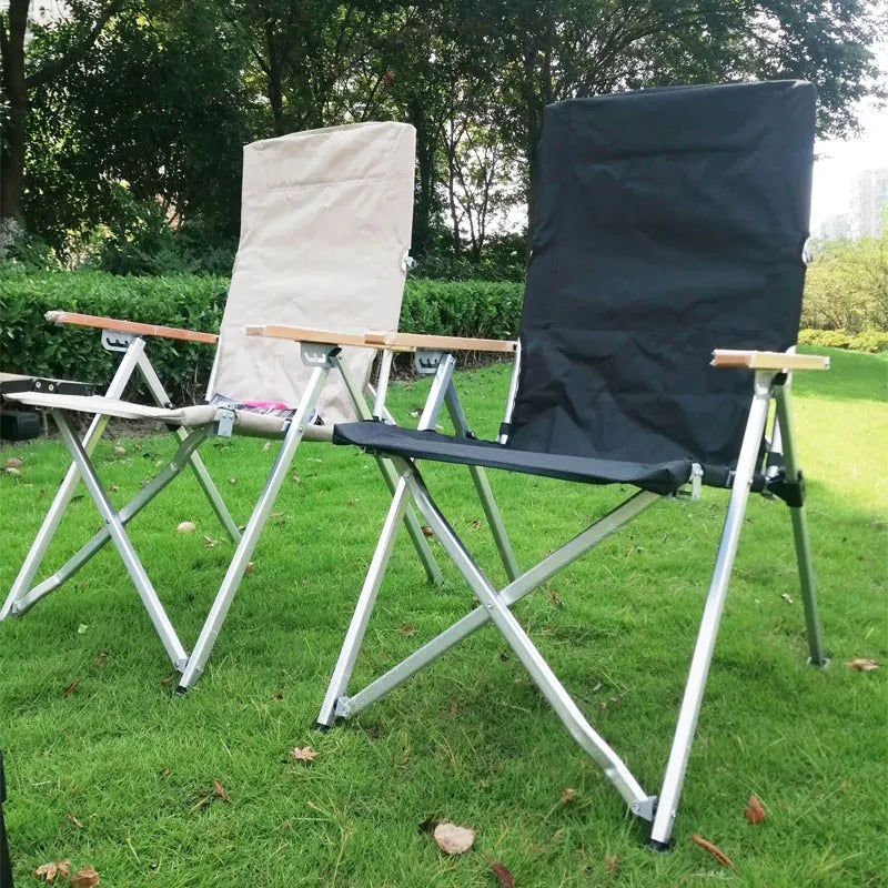 Adjustable Folding Recliner Chair - Outdoor Camping Lounge Seat