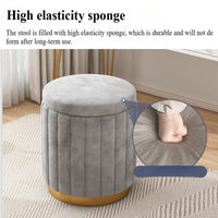 Round Storage Stool - Makeup & Dressing Table Ottoman