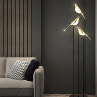 Scandinavian Bird Floor Lamp - Designer LED Accent Light