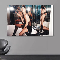 Scandinavian Kate Moss Canvas Poster - Fashion Inspired Wall Art