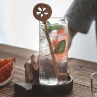 Square Glass Drinking Cup - Large Capacity Iced Coffee & Milk Tea Glass