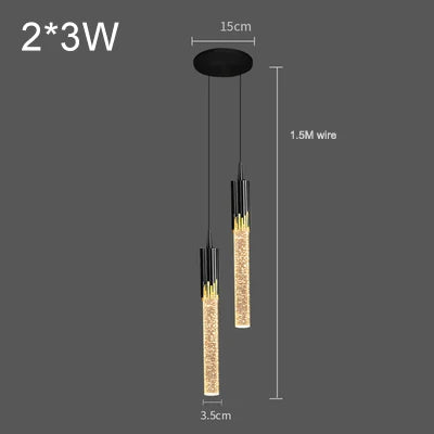Luxury Crystal Pendant Light - Modern Hanging Chandelier Decor