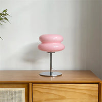 Italian Designer Glass Table Lamp - Dimmable Stained Accent Light