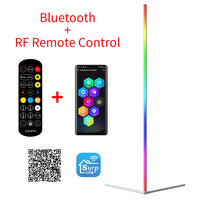 RGB LED Corner Floor Lamp - Atmospheric Standing Light