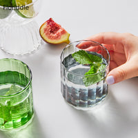 Heat-Resistant Stripe Glass Cup - Colorful Tea & Coffee Mug
