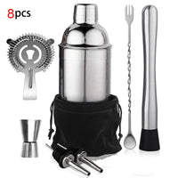 UPORS Cocktail Shaker - Stainless Steel Boston Mixer 550ml/750ml