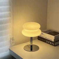 Italian Designer Glass Table Lamp - Dimmable Stained Accent Light