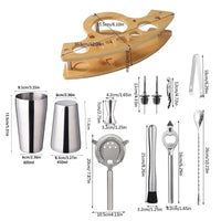 UPORS Cocktail Shaker - Stainless Steel Boston Mixer 550ml/750ml