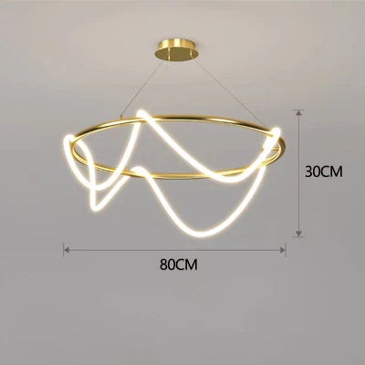 Designer Long Hose Chandelier - Post-Modern Pendant Lamp
