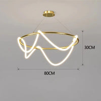 Designer Long Hose Chandelier - Post-Modern Pendant Lamp