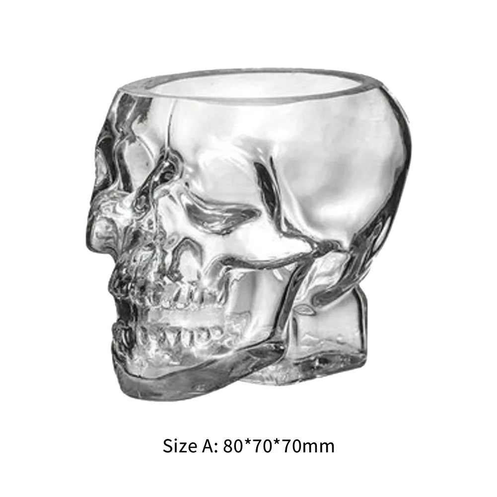 Skull Face Novelty Drinking Glass - 150ML or 350ML