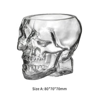 Skull Face Novelty Drinking Glass - 150ML or 350ML