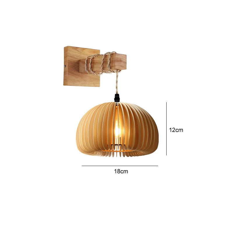Handwoven Bamboo Rattan Pendant Light - Natural Wicker Ceiling Lamp