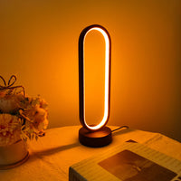 Modern Ring LED Bedside Lamp - 3 Color Dimming Night Light