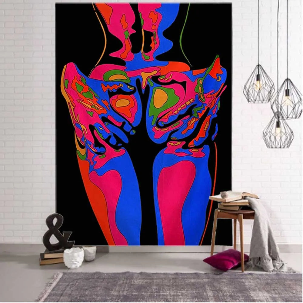Psychedelic Hippie Wall Tapestry - Large Mystic Room Decor