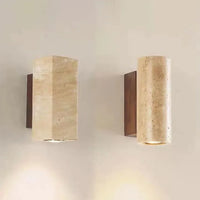 Wabi Sabi Marble Wall Lamp - Warm Modern Bedside Light