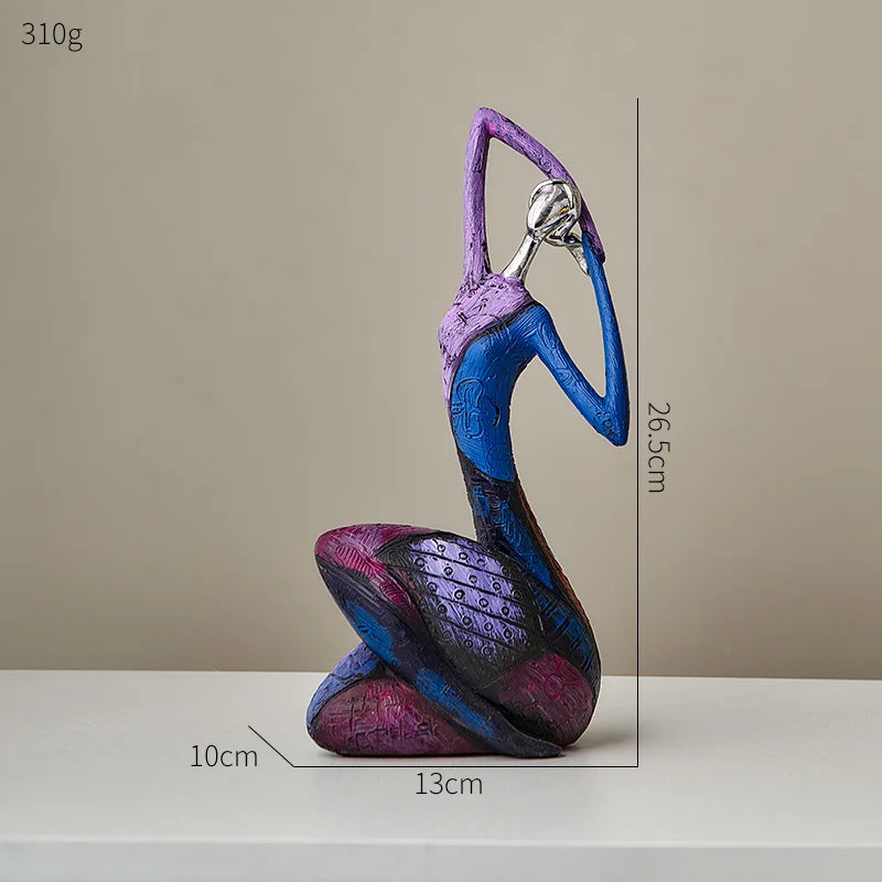 Abstract Character Sculpture - Modern Desktop Accent Decor