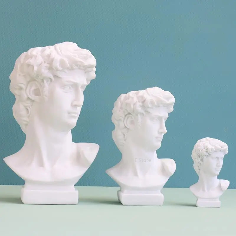 David Portrait Decorative Vase - Artistic Head Planter Accent