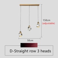 Nordic Crystal Pendant Light - LED Hanging Chandelier