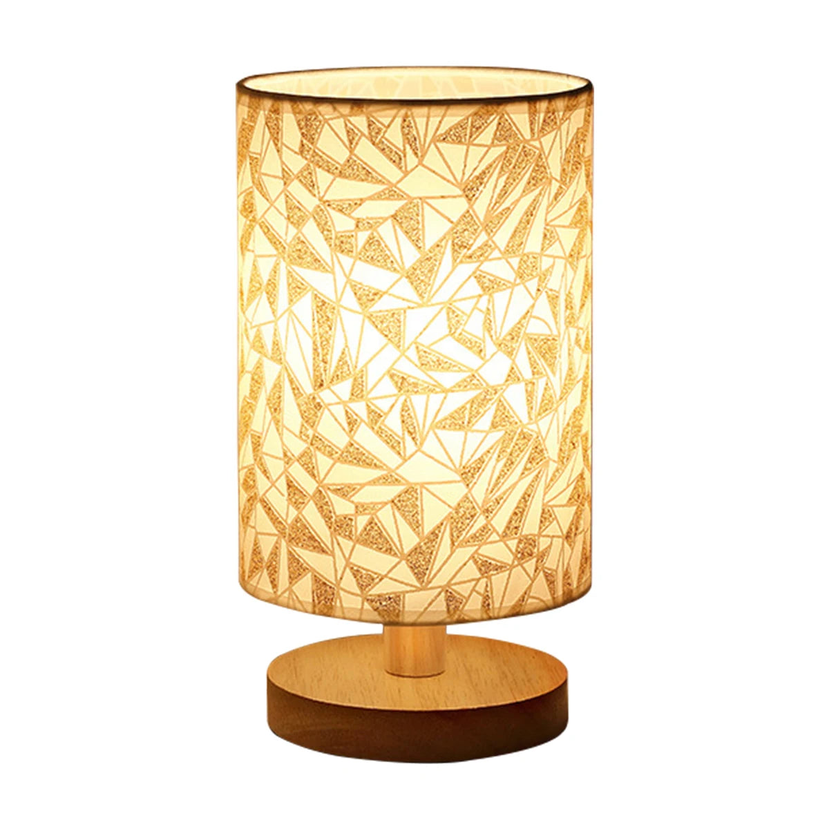Wooden USB Bedside Lamp - Touch Control Table Night Light
