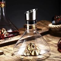 Handmade Iceberg Whiskey Decanter - 1500ML Lead-Free Crystal Carafe