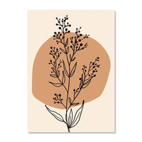 Matisse Inspired Botanical Canvas Wall Art - Modern Boho Landscape Print