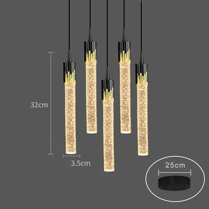 Luxury Crystal Pendant Light - Modern Hanging Chandelier Decor