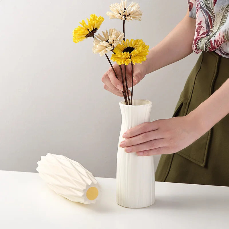 Nordic Modern Flower Vase - Lightweight Table Arrangement Decor