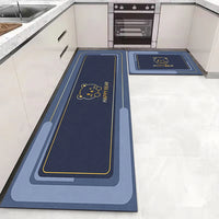 Soft Washable Kitchen Runner Rug - Anti-Slip Hallway and Entry Mat