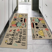 Cartoon Kitchen Floor Mat - Waterproof Washable Door Carpet