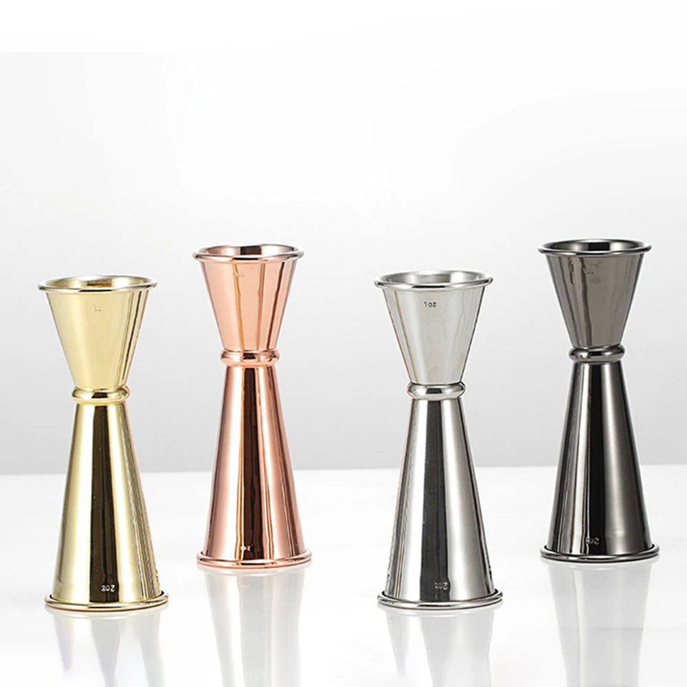 Stainless Steel Cocktail Jigger - Dual Shot Spirit Measure Cup