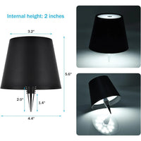 Wireless Bottle Table Lamp - 3 Color Touch Dimming Accent Light