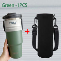 TYESO Insulated Stainless Steel Tumbler - Double-Layer Travel Mug
