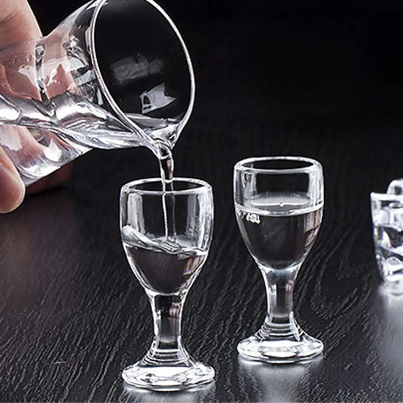Mini Stemmed Shot Glass Set - 10ML to 25ML