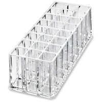 24 Slot Acrylic Makeup Organizer - Brush and Lipstick Storage Display