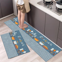 Soft Washable Kitchen Runner Rug - Anti-Slip Hallway and Entry Mat