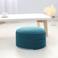 Tea Ceremony Floor Pouf - Cotton Linen Tatami Meditation Cushion