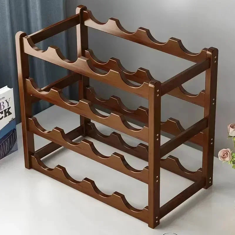 Tabletop Wine Display Rack - Creative Grid Storage Stand