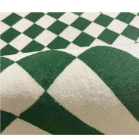 Retro Checkerboard Plush Area Rug - Soft Bedroom and Lounge Carpet