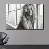 Scandinavian Kate Moss Canvas Poster - Fashion Inspired Wall Art