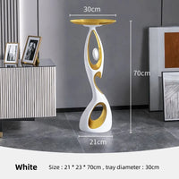 Abstract Designer Side Table - Artistic Accent Table for Living Room