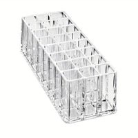 24 Slot Acrylic Makeup Organizer - Brush and Lipstick Storage Display