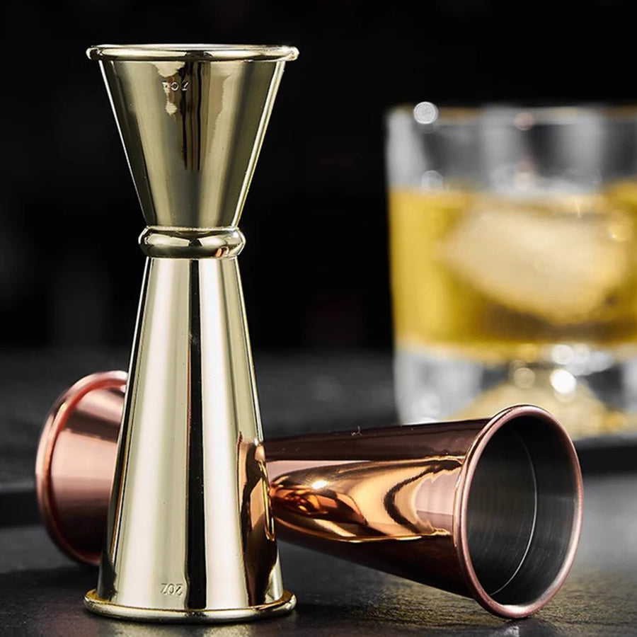 Stainless Steel Cocktail Jigger - Dual Shot Spirit Measure Cup